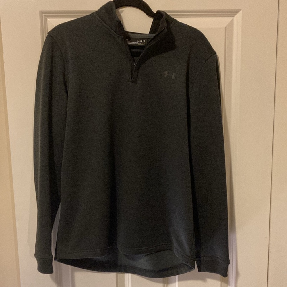 Men’s Under Armour, Cold Gear Fleece Quarter Zip, Black, Large